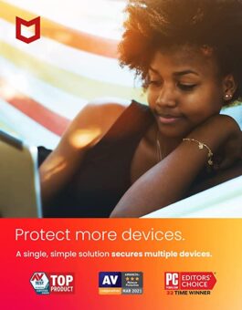McAfee Internet Security 2022 | 3 Device | Antivirus Software | Password Manager | 1 Year Subscription | Download Code